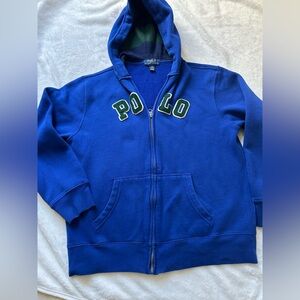 Polo Ralph Lauren Blue and Green Hoodie